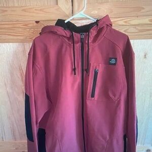 Storm Men's Performance Jacket in Red and Black